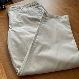 Talbots Girlfriend Chinos. Size 14. Color: Stone/Sand.